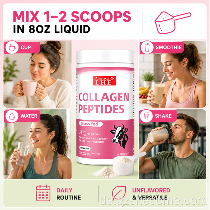 Kollagenpeptid-Pulver 560 g Hautunterstützung